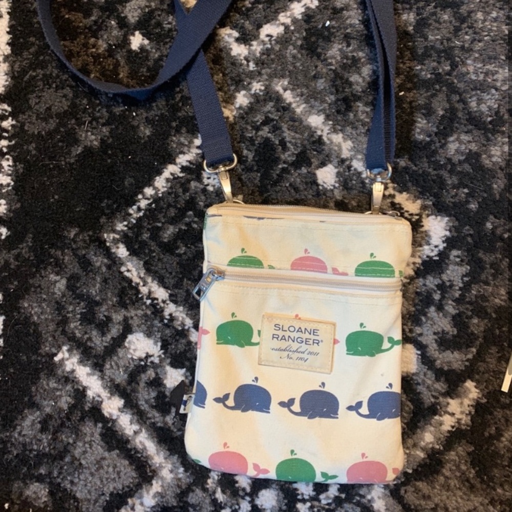 Sloan ranger whale purse